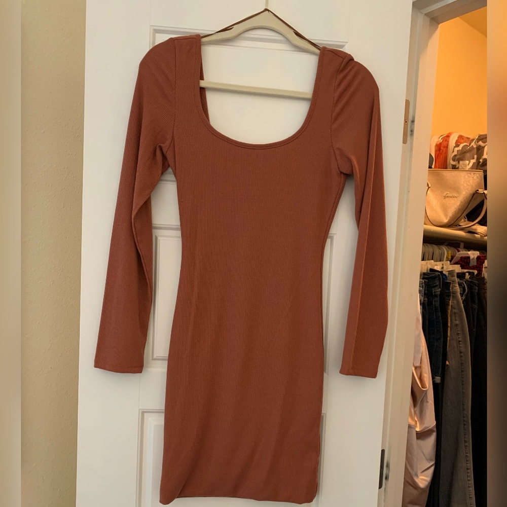 Long Sleeve double panel dress